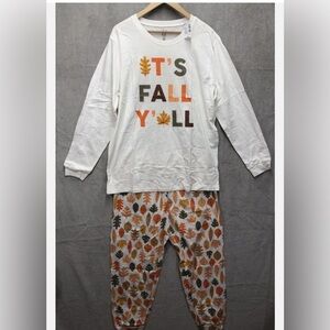 PJ Place Unisex Pajamas XL It’s Fall Y’all 🍁🍂🍁